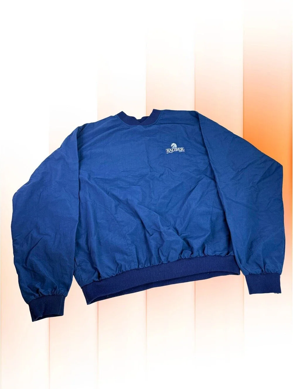 Vintage Kaliber USA Navy Pullover Windbreaker Jacket XL Workwear